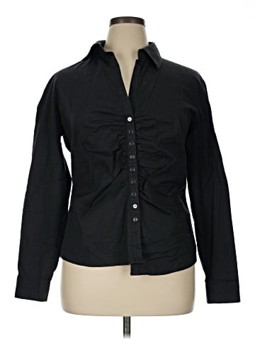 New York & Company Long Sleeve Button-Down Shirt (view 1)