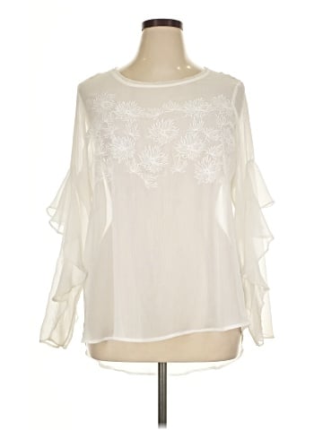 Simply Vera Vera Wang 3/4 Sleeve Blouse (view 1)
