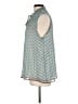 Max Studio 100% Polyester Teal Sleeveless Blouse Size L - photo 5