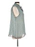 Max Studio 100% Polyester Teal Sleeveless Blouse Size L - photo 4