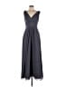 Bill Levkoff 100% Polyester Gray Blue Cocktail Dress Size 10 - photo 1