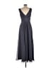 Bill Levkoff 100% Polyester Gray Blue Cocktail Dress Size 10 - photo 2