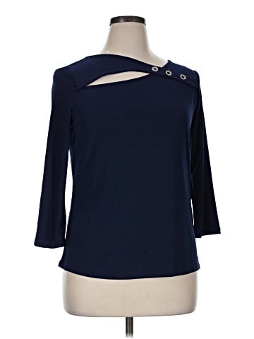 NY Collection 3/4 Sleeve Top (view 1)