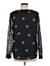Ann Taylor LOFT 100% Polyester Black Long Sleeve Blouse Size M - photo 2
