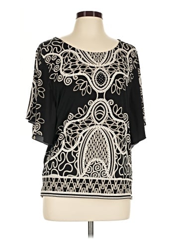 JM Collection Short Sleeve Blouse (view 1)