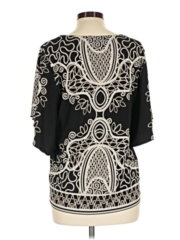 JM Collection Short Sleeve Blouse (view 2)