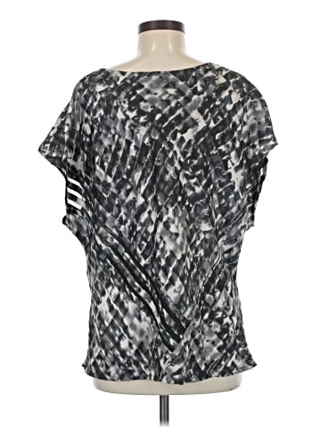 Line & Dot Short Sleeve Blouse (view 2)