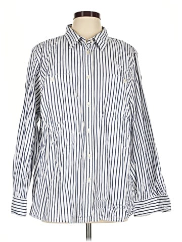 Lauren by Ralph Lauren Long Sleeve Button-Down Shirt (view 1)