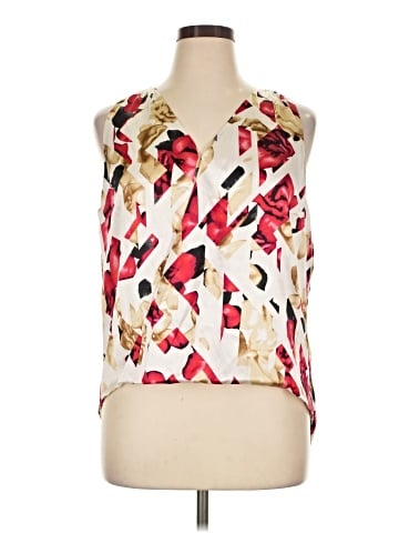 White House Black Market Sleeveless Silk Top (view 1)