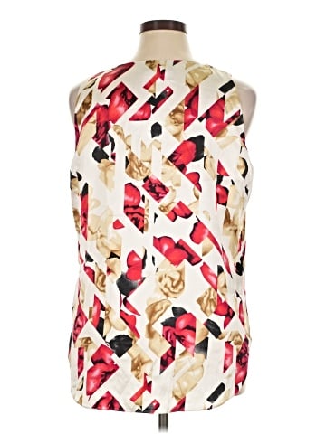 White House Black Market Sleeveless Silk Top (view 2)
