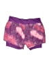 Danskin Now 100% Polyester Hearts Purple Athletic Shorts Size 12 - 14 - photo 2