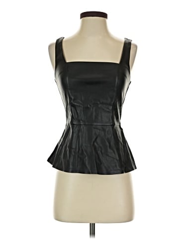 Bar III Faux Leather Top (view 1)