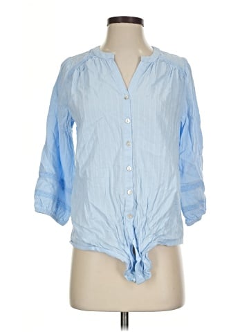 AB Studio 3/4 Sleeve Button-Down Shirt (view 1)