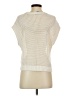 CeCe 100% Cotton Ivory Short Sleeve Turtleneck Size S - photo 2