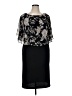 Connected Apparel Black Cocktail Dress Size 14 - photo 1