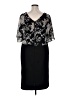 Connected Apparel Black Cocktail Dress Size 14 - photo 2