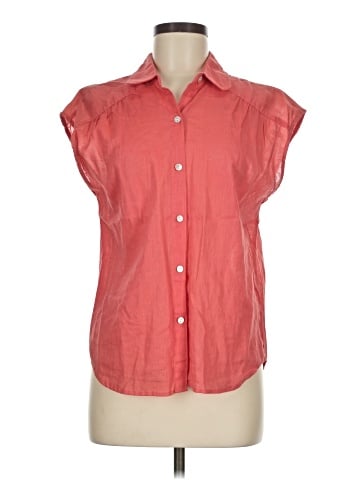 Max Studio Sleeveless Button-Down Shirt (view 1)