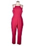 BCBGeneration 100% Polyester Color Block Red Jumpsuit Size 12 - photo 1