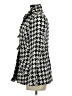 Rampage 100% Polyester Houndstooth Gray Coat Size M - photo 5
