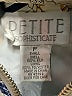 Petite Sophisticate 100% Silk Print Gold Track Jacket Size P (petite) - photo 6