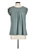 Daniel Rainn Teal Short Sleeve Blouse Size L - photo 1