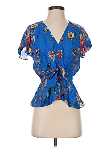 Parker Short Sleeve Silk Top (view 1)