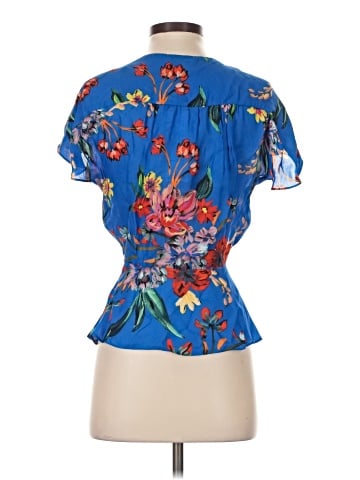 Parker Short Sleeve Silk Top (view 2)