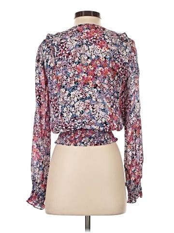 Parker Long Sleeve Silk Top (view 2)