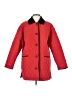 Talbots 100% Polyester Solid Black Red Coat Size Lg Petite - photo 1