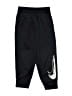 Nike 100% Polyester Graphic Black Track Pants Size 6 - photo 1