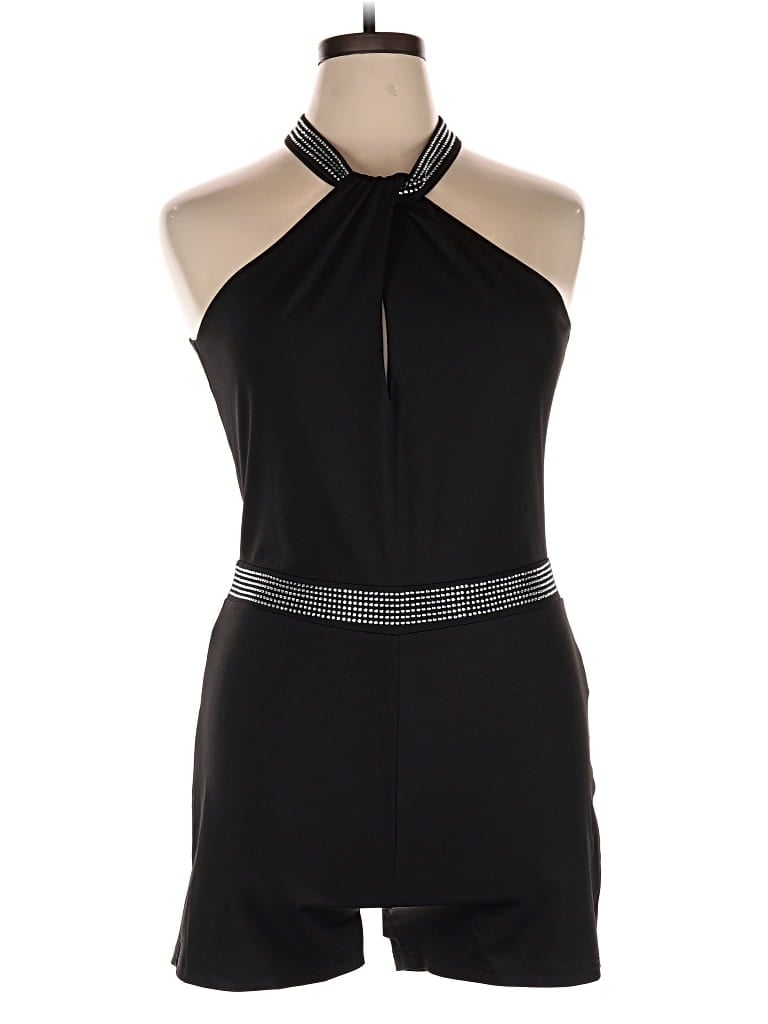 Pre-owned Chicme Romper In Black