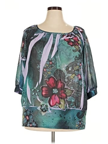 New Directions 3/4 Sleeve Blouse (view 1)
