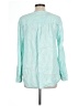 Talbots Teal Long Sleeve Blouse Size L - photo 2