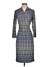 Etcetera Print Blue Casual Dress Size 0 - photo 1