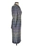 Etcetera Print Blue Casual Dress Size 0 - photo 4