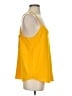 Lela Rose Solid Yellow Sleeveless Blouse Size S - photo 4