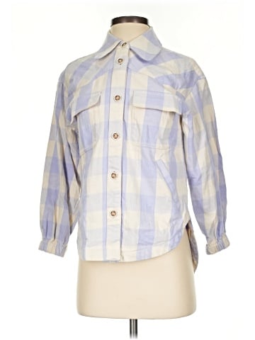 Maeve by Anthropologie 3/4 Sleeve Button-Down Shirt (view 1)