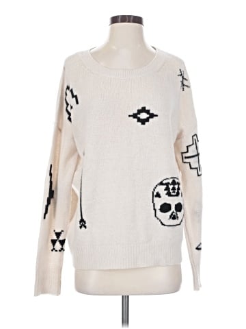 Skull Cashmere Cashmere Pullover Sweater (view 1)