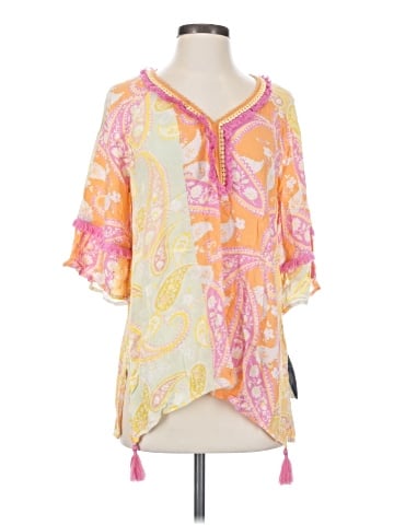 Democracy 3/4 Sleeve Blouse (view 1)