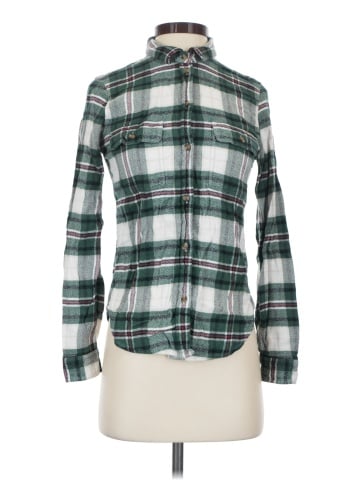 American Eagle Outfitters Long Sleeve Button-Down Shirt (view 1)