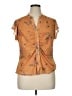 DR2 Orange Short Sleeve Blouse Size XL - photo 1