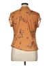 DR2 Orange Short Sleeve Blouse Size XL - photo 2