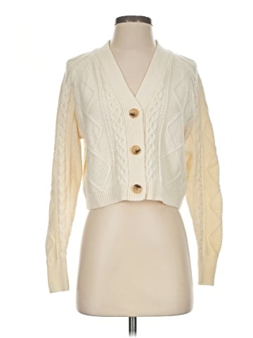 Madewell Cable-Knit Crop Cardigan (view 1)