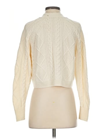 Madewell Cable-Knit Crop Cardigan (view 2)