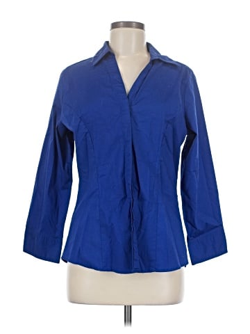 Riders by Lee 3/4 Sleeve Button-Down Shirt (view 1)