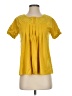 Deletta Yellow Short Sleeve Blouse Size S - photo 1