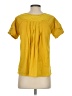 Deletta Yellow Short Sleeve Blouse Size S - photo 2