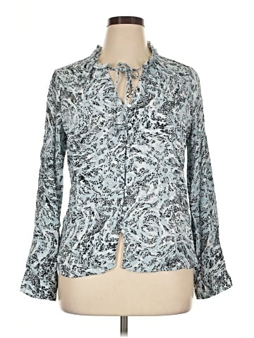 Donna Karan New York Long Sleeve Blouse (view 1)