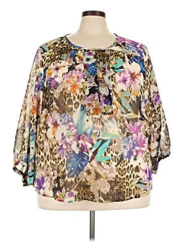 Jennifer Lopez 3/4 Sleeve Blouse (view 1)
