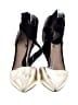 J.Crew Metallic Silver Heels Size 9 1/2 - photo 2